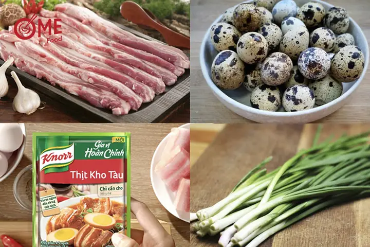 Nguyên Liệu Làm Thịt Kho Tàu