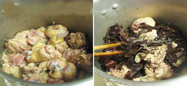 Bước 3: Cách Nấu Thịt Đông Gà