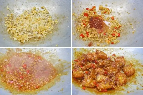 Rang Thịt Với Nước Mắm Tỏi Ớt