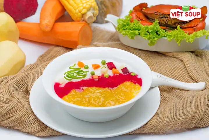 Thực đơn cháo dinh dưỡng Việt Soup giúp bé ăn ngon miệng, tăng cân