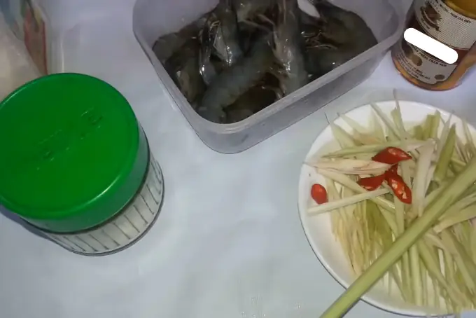Nguyên Liệu Tôm Hấp Bia Sả Nguyên Liệu Tôm Hấp Bia Sả