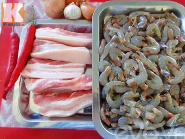 Nguyên Liệu Làm Tôm Rim Thịt Ba Chỉ: Nguyên Liệu Làm Tôm Rim Thịt Ba Chỉ: