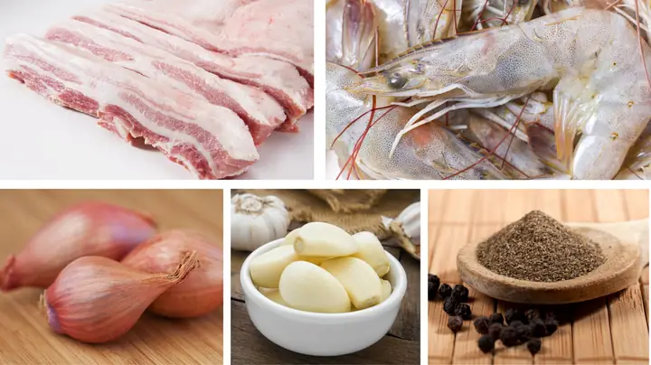 Nguyên liệu chính (Cho 3-4 người)