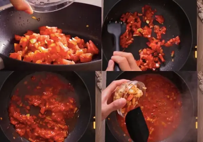 Nấu sốt cà chua