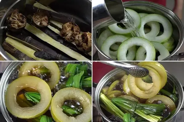 Nấu Sâm Bí Đao Nấu Sâm Bí Đao