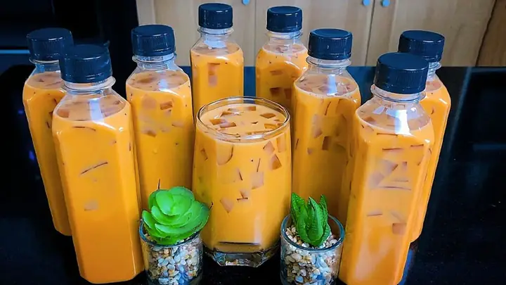 4trà Sữa Thái Đỏ Với Bột Béo