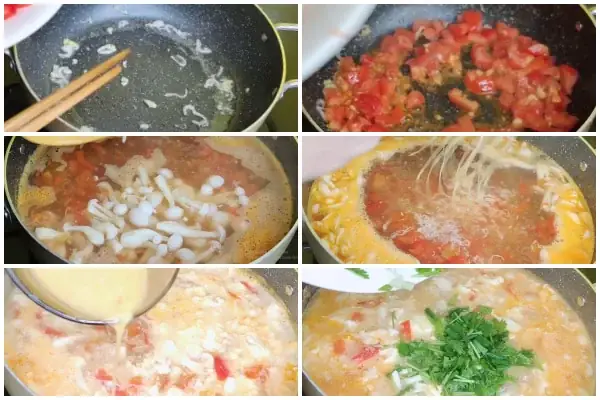 Các Bước Nấu Canh Nấm Trứng Cà Chua Các Bước Nấu Canh Nấm Trứng Cà Chua