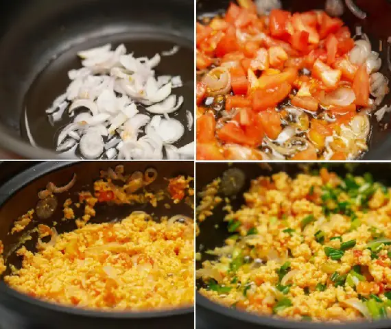 Trứng Sốt Cà Chua Đơn Giản