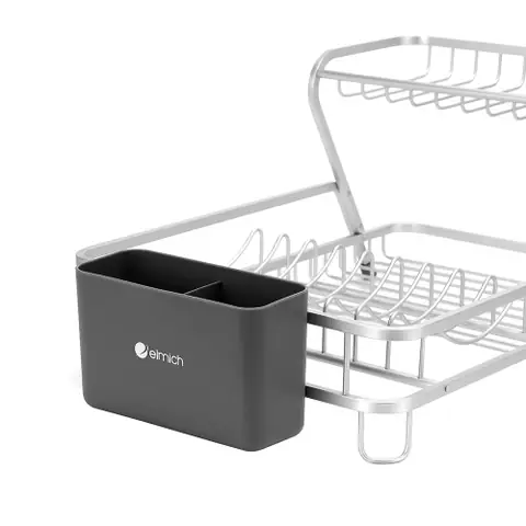 Kệ Bát Đĩa Bằng Nhôm 2 Tầng Elmich El0014