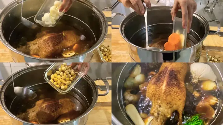 Bước 5Tiềm thịt vịt