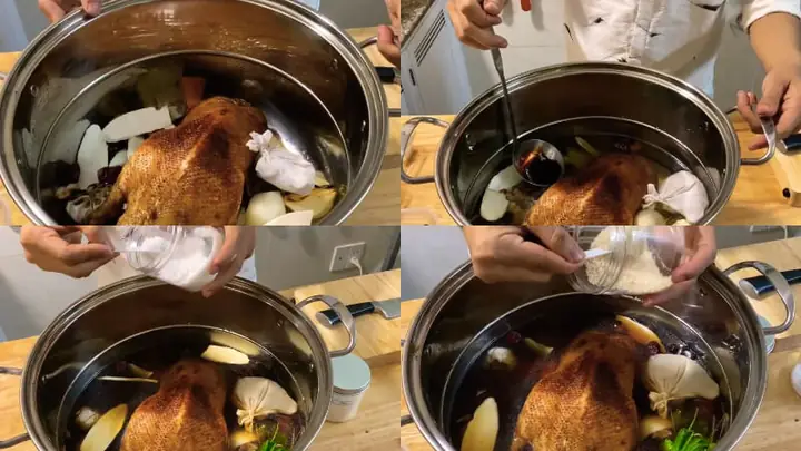 Bước 5Tiềm thịt vịt