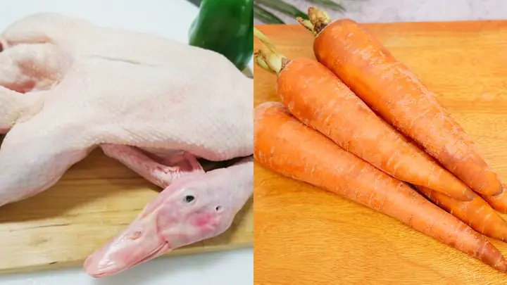 1Nguyên liệu làm món vịt tiềm ngũ quả