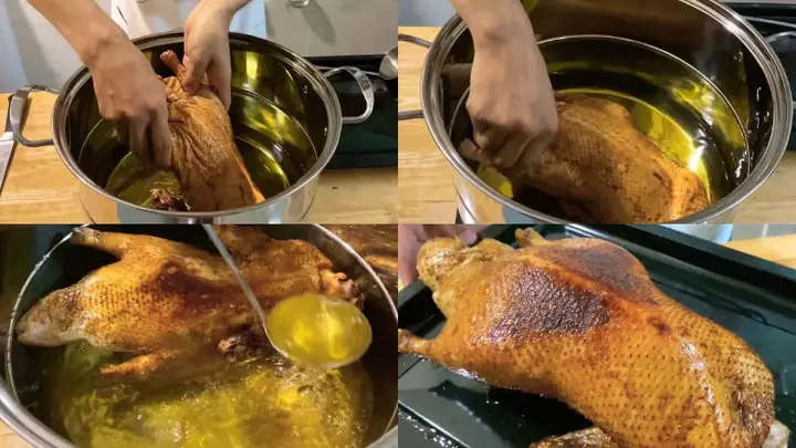 Bước 3Chiên sơ vịt