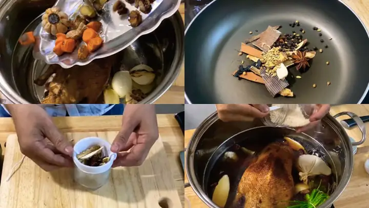 Bước 4Chuẩn bị tiềm vịt