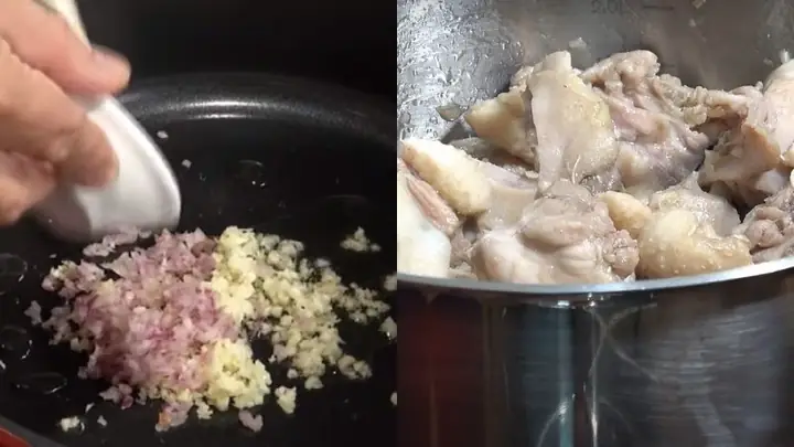 Bước 4nấu Vịt Xáo Măng