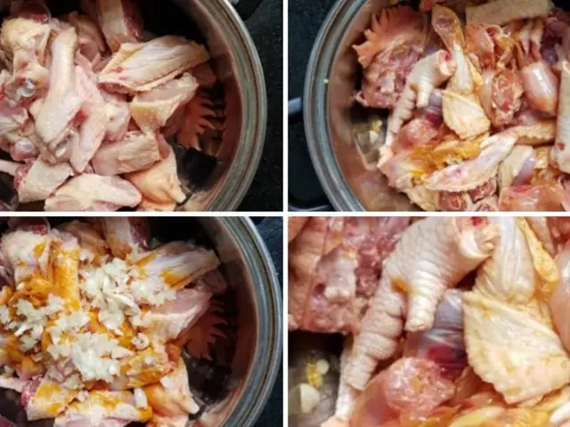 Bước 2: Ướp Thịt Gà