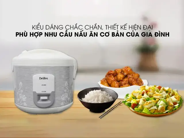 1. Ưu điểm khi nấu xôi bằng nồi cơm điện Delites 1.8 lít NCG1805