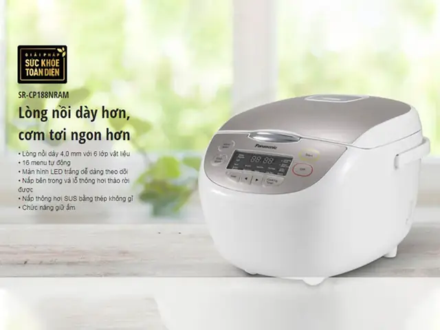 5.2.nồi cơm điện panasonic1.8 lít SR-CX188SRA