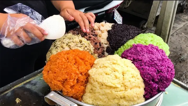 Bước 5: Hấp lại xôi lần 2 Bước 5: Hấp lại xôi lần 2