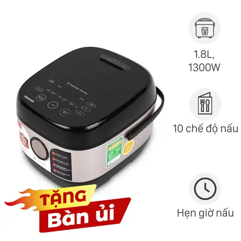 Nồi Cơm Điện Cao Tần Toshiba 1.8 Lít Rc-18ix1pv