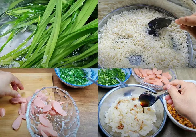 Cách nấu xôi thịt bằm bằng nồi cơm điện Cách nấu xôi thịt bằm bằng nồi cơm điện