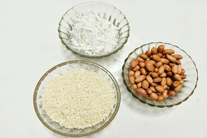 Nguyên Liệu Để Làm Món Xôi Lạc