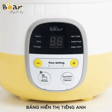 Bước Sử Dụng Nồi Nấu Chậm Bear Bản Quốc Tế