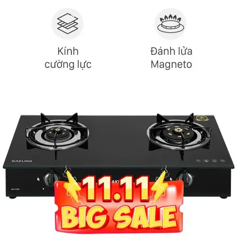 Bếp Ga Đôi Sakura Sa-717pg