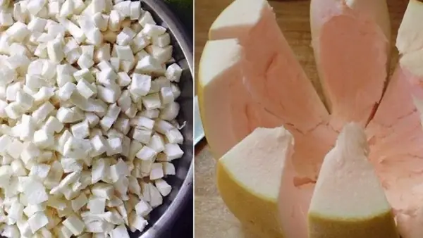 Bước 2: Lấy Cùi Bưởi