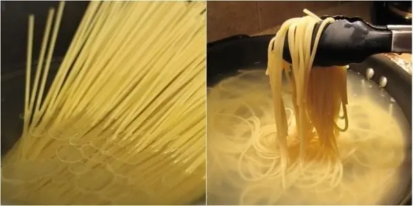 Bước 1: Luộc Mì Spaghetti