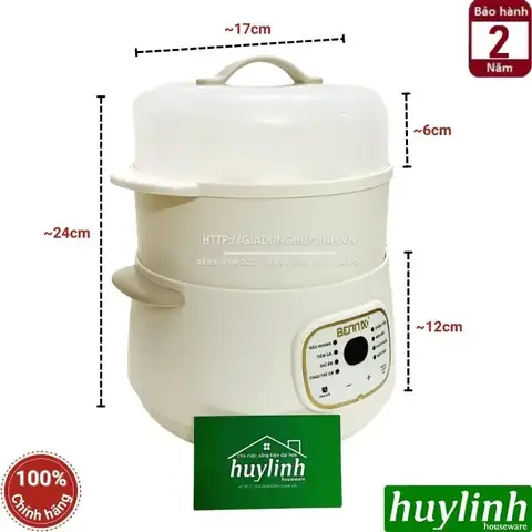 Nồi chưng yến Bennix BN-10SLCcó dung tích 1 lít; kèm theo xửng hấp giúp nấu 2 món ăn cùng 1 lúc; sản phẩm trang bị 8 chương trình cài sẵn nấu nướng cùng chế độ hẹn giờ nấu thuận tiện. Nồi chưng yến Bennix BN-10SLCcó dung tích 1 lít; kèm theo xửng hấp giúp nấu 2 món ăn cùng 1 lúc; sản phẩm trang bị 8 chương trình cài sẵn nấu nướng cùng chế độ hẹn giờ nấu thuận tiện.