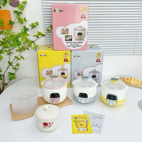 Nồi Nấu Cháo Chậm Bear 0.8l Sube001
