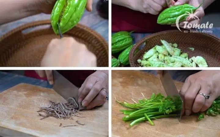 1.Xử lý khổ qua: